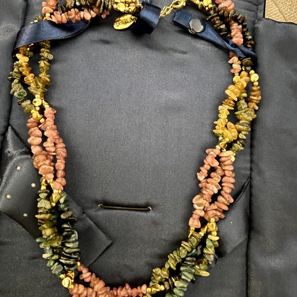 Stauer Jewelry - Stauer Semi-Precious Multistone Necklace Gold Plated Silver